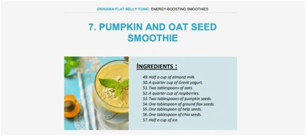 The Okinawa Flat Belly Tonic - Pumpkin & Oat Seed Smoothie