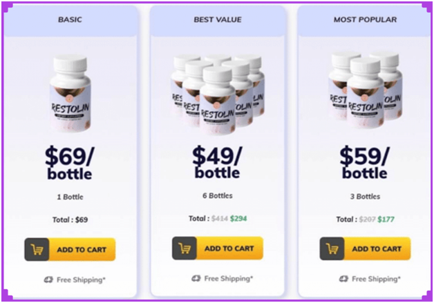 Restolin Supplement Pricing - fitweightlogy.com