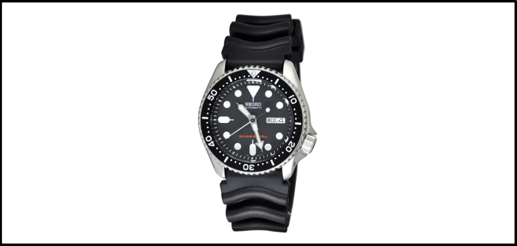 Seiko Men's Analog Automatic Watch with Rubber Strap SKX007K1