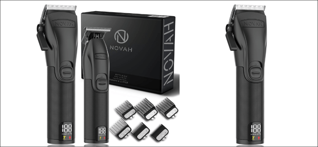  Novah Professional Hair Clippers And Clipper Kit For Men