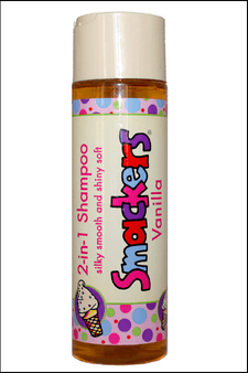 Bonne Bell Smackers 2-in-1 Conditioning Shampoo - Silky Smooth & Shiny Soft - Vanilla Scented